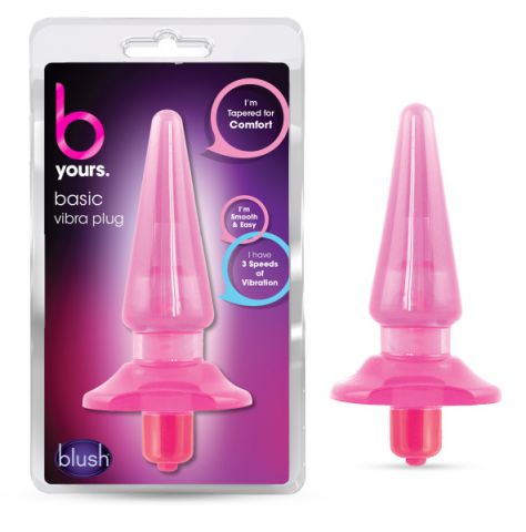 B Yours Sassy Vibra Anal Plug Pink