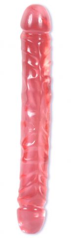 Crystal Jellies Jr. Dbl Dong Pink 12in Cd