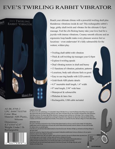 Adam & Eve Eve's Twirling Rabbit Vibrator