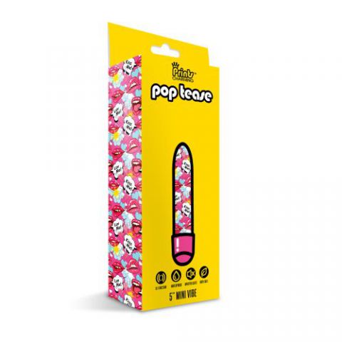 Prints Charming Pop Tease 5in Mini Vibe Kiss Me Pink