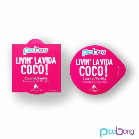 Pico Bong Massage Oil Candle Coconut/Vanilla