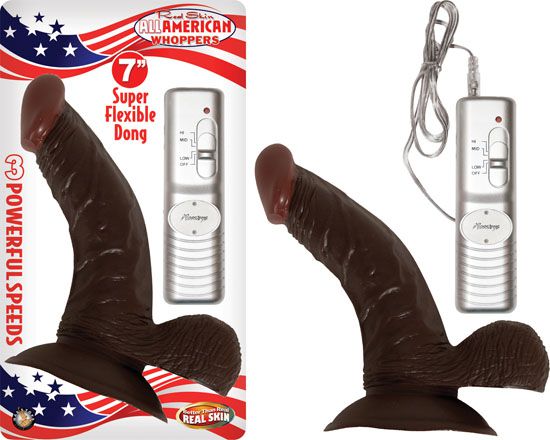 Afro American Whopper 7in w/ Balls Brown