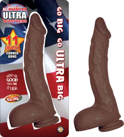 All American Ultra Whoppers 11" Curved Dong Brown