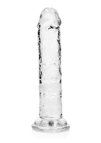 Realrock Straight Realistic 6 in Dildo Transparent