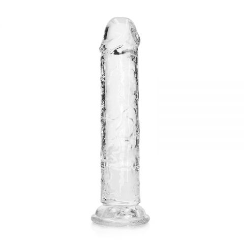 Realrock Straight Realistic 7 in Dildo Transparent