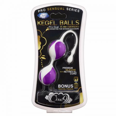 Cloud 9 Pro Sensual Kegel Ball 35mm White/Purple