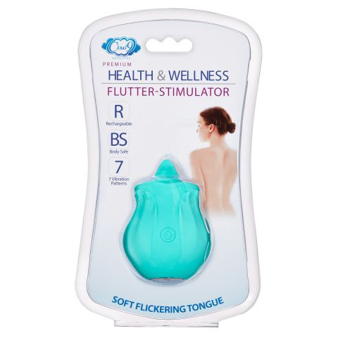 Cloud 9 Health & Wellness Flutter Oral Tongue Stimulator Teal