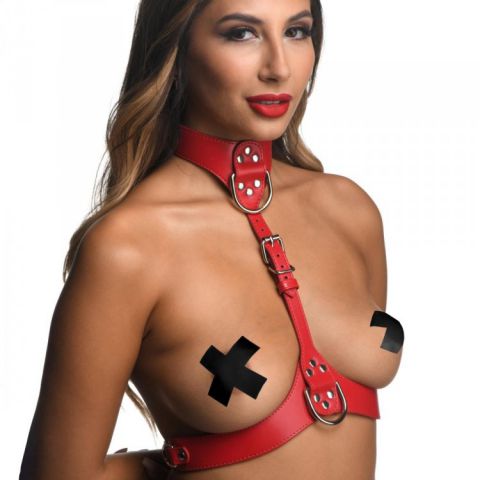 Strict Female Chest Harness S/M Red